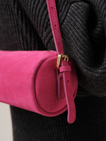 Замшевая сумка DBR 31343 розовый тюльпан