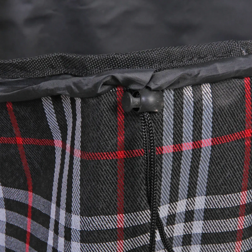 Тележка хозяйственная с сумкой (88*34*30см, колеса 16 см,грузоподъемность до 30 кг) клетчатая DC-306