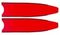 Лопасти Leaderfins Neon Red Ice без наклейки 20° черная отбортовка красные