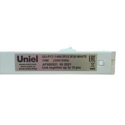ULI-P17-14W-SPLE IP20 WHITE Светильник для растений светодиодный линейный. 870мм. выкл. на корпусе. Пластик. Спектр для фотосинтеза. TM Uniel