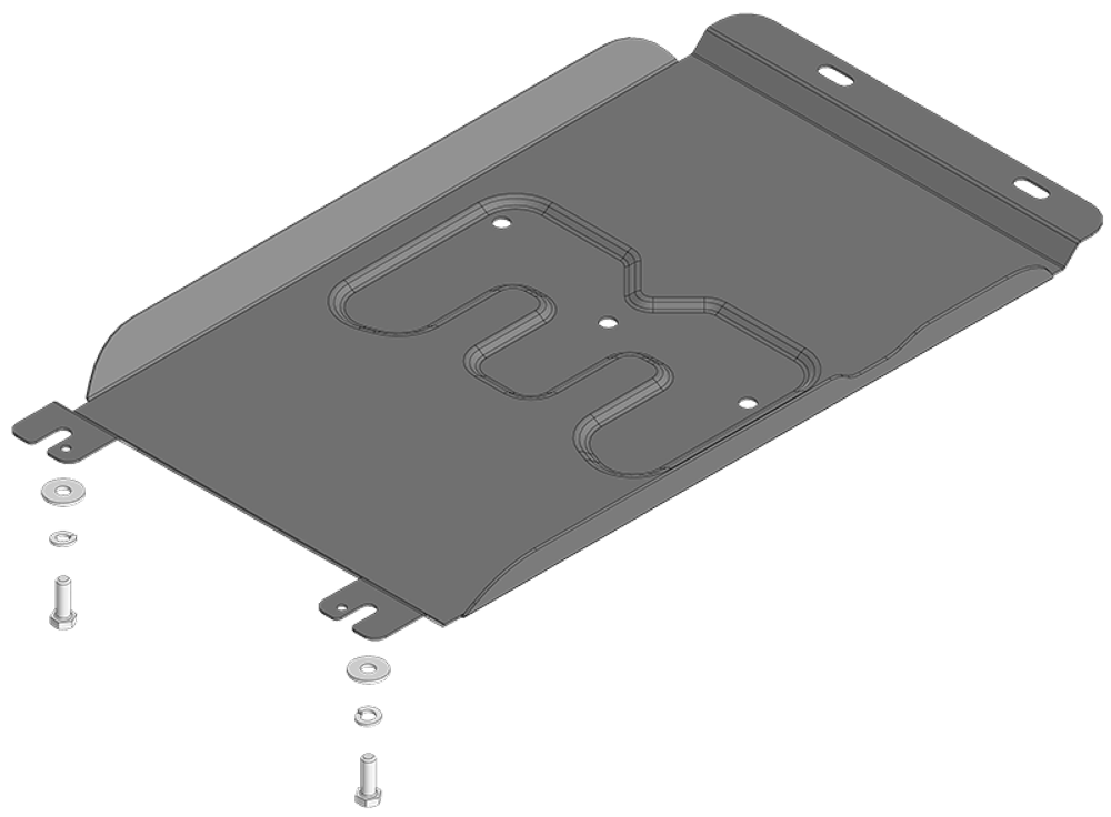Защита КПП. 2 мм, Сталь. для TANK 400 2023-н.в., Motodor.73121