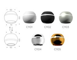 Ambrella Корпус светильника накладной для насадок D60/70mm с LED подсветкой DIY Spot C1102