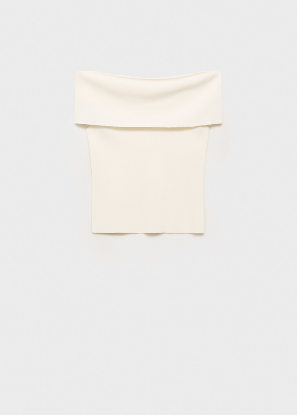 Трикотажный топ без бретелей