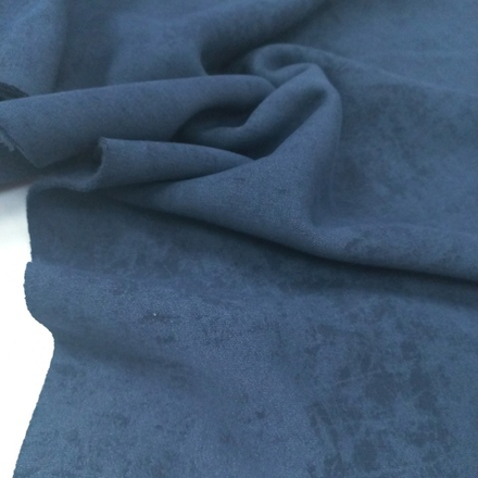 Футер 3х нитка начес Варенка Синий велюр