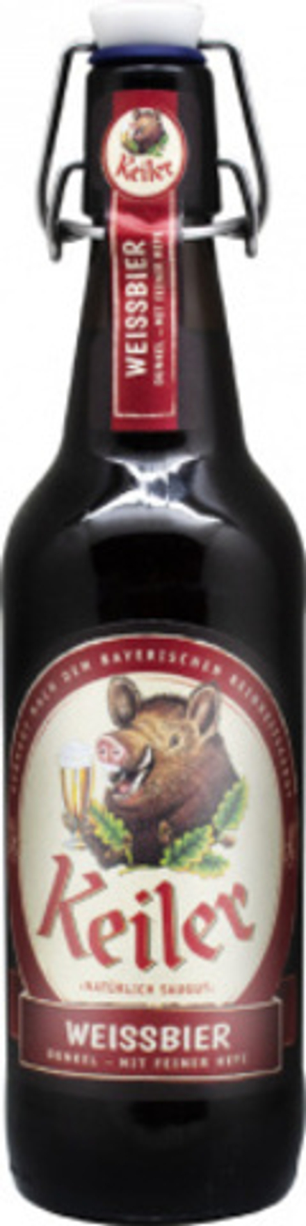 Пиво Кейлер Вайсбир Дункель / Keiler Weissbier Dunkel 0.5 - стекло