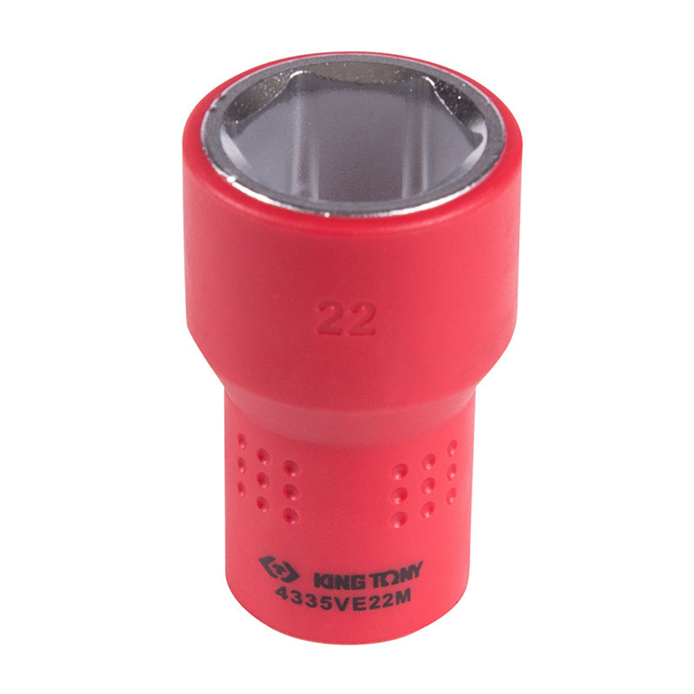 KING TONY (4335VE22M) Головка торцевая диэлектрическая шестигранная 1/2", 22 мм