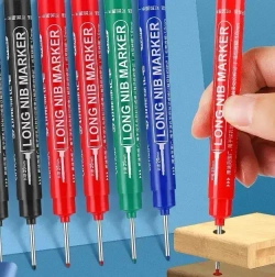 маркер строительный тонкий с наконечником 20мм, набор 4 шт