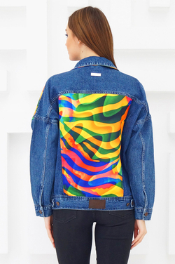 LIGVIANNI Джинсовая куртка Denim Jacket Zebra
