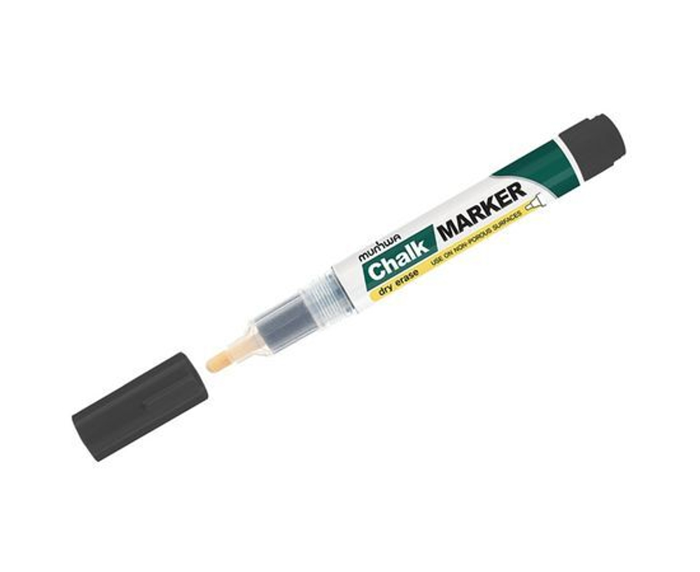 Меловой маркер Munhwa Chalk Marker CM-01 черный, 3мм