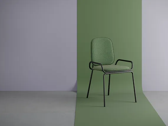 Стул Ror, 2 Frame, зеленая рогожка