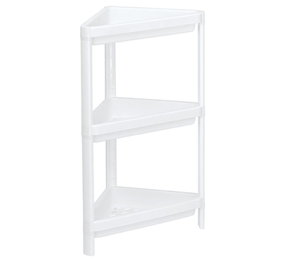 Этажерка треугольная (3 секции) 335x335x140 полки с бортиками М2706