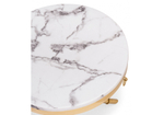 Журнальный стол Woodville Monika 50х55 marble, gold