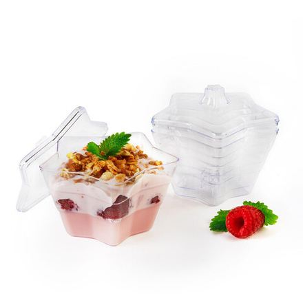 Форма Complement с крышкой Звезда 82х82х59мм, 110 мл, PS, прозрачная