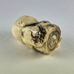 Статуэтка нэцкэ Мальчик с карпом на удачу