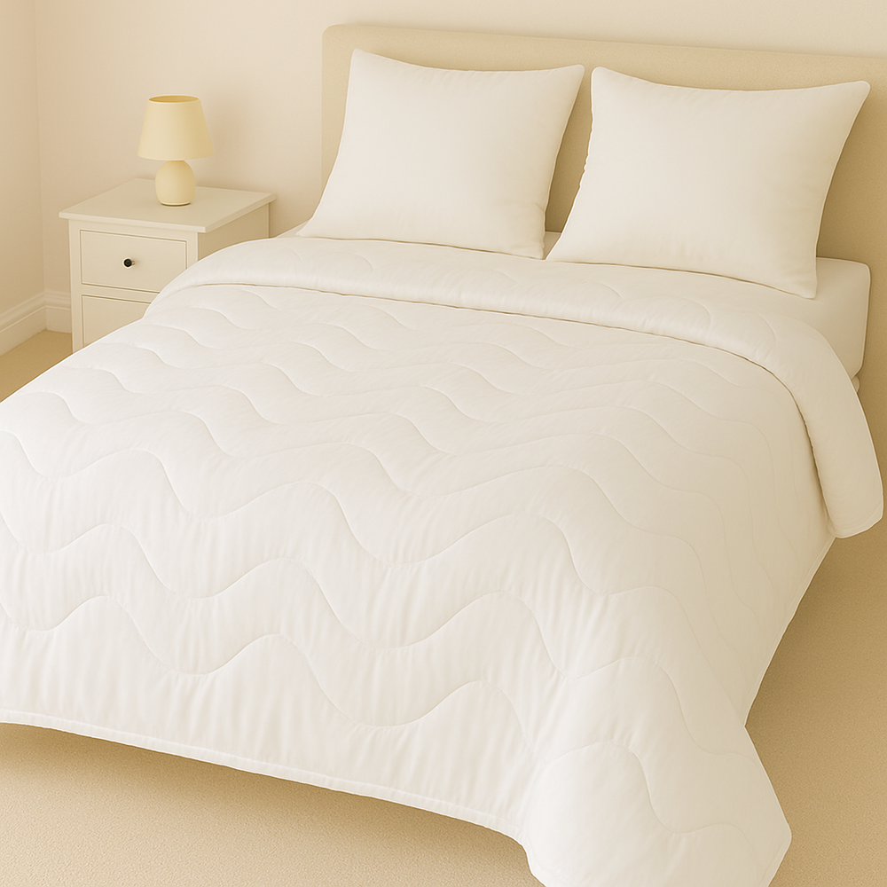 Одеяло всесезонное окантованое, хлопок, бязь, 300г/м2