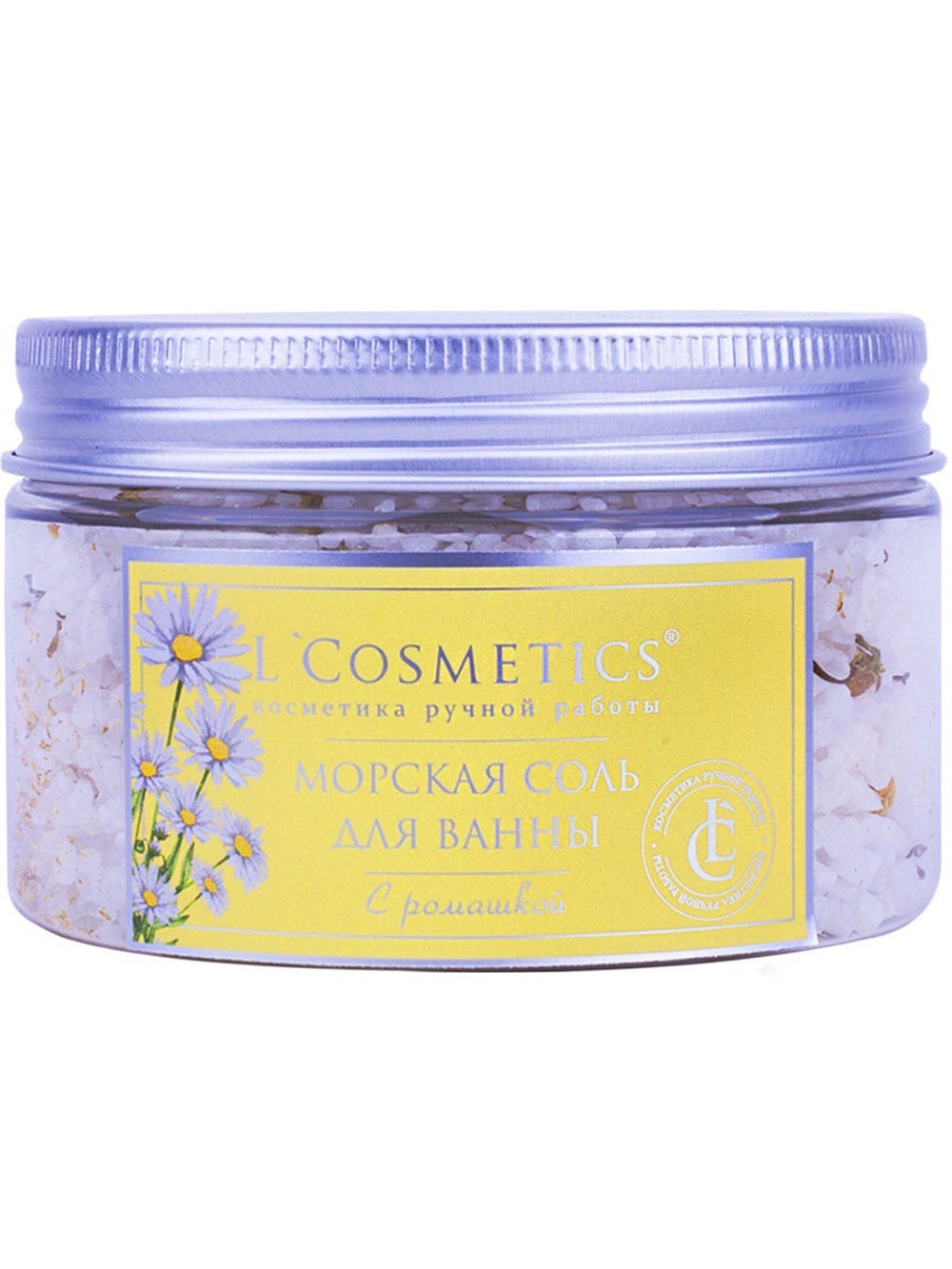 Морская соль для ванны чайная роза, ромашка, лаванда L’COSMETICS La Vie Est Belle 300 г