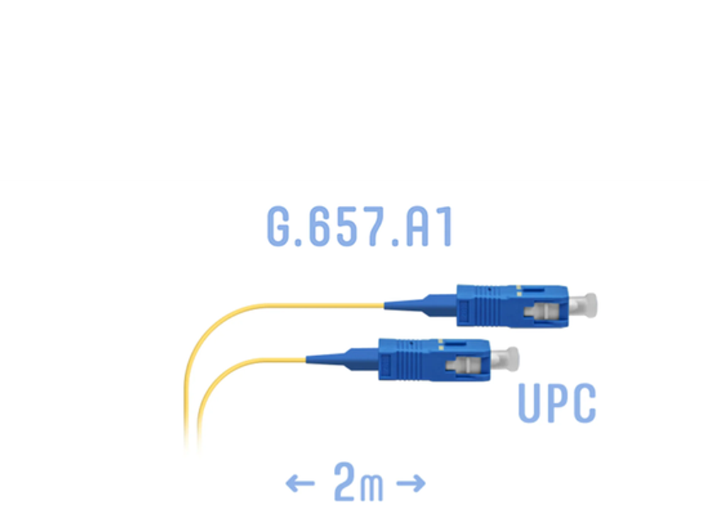 Шнур монтажный оптический SC/UPC SM G.657.A1 2 метра