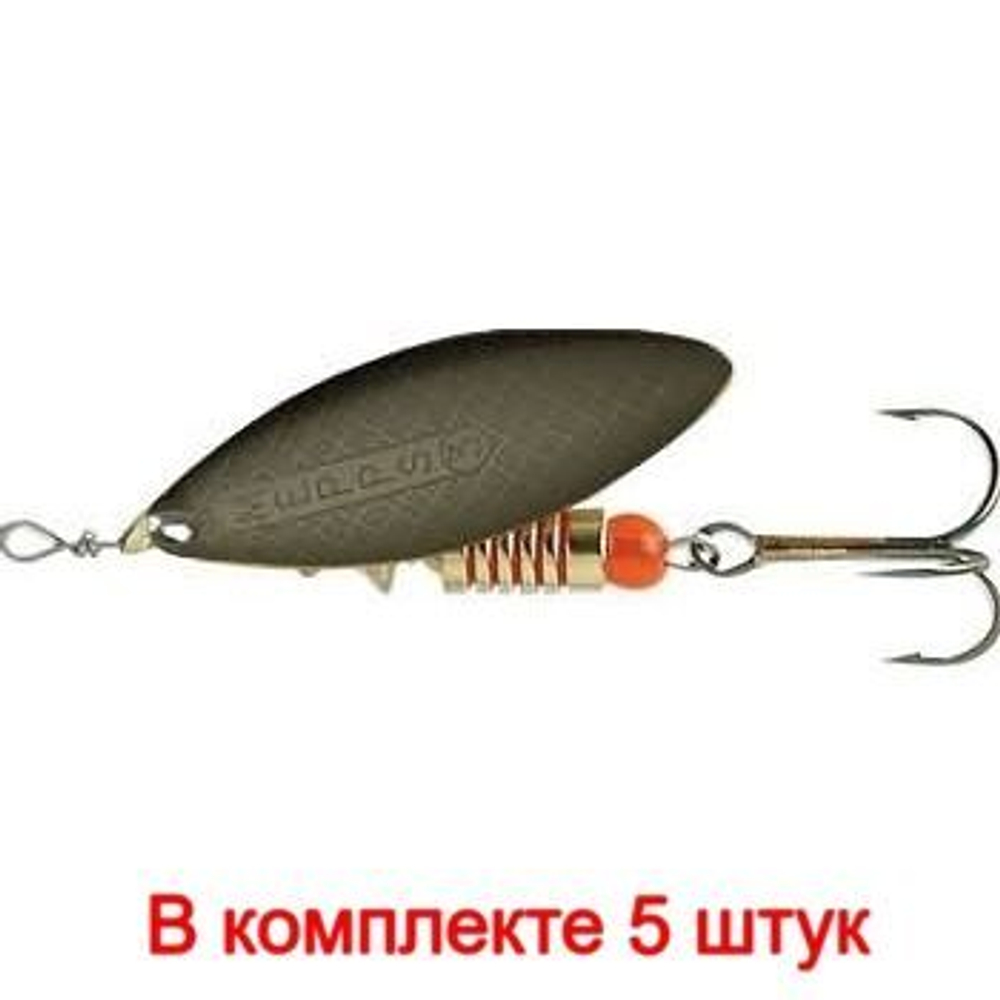 Блесна для рыбалки вращающаяся AGLIA LONG 2, Black