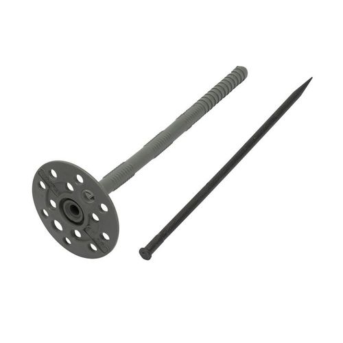 Дюбель для теплоизоляции 10х180 мм IZO с пластиковым гвоздем Tech-Krep