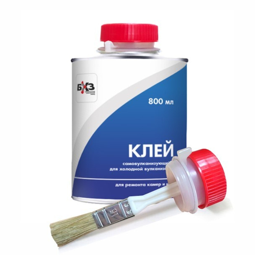 Клей самовулканизирующийся для холод. вулканизации 800 мл (жест. банка) с кистью (БХЗ)