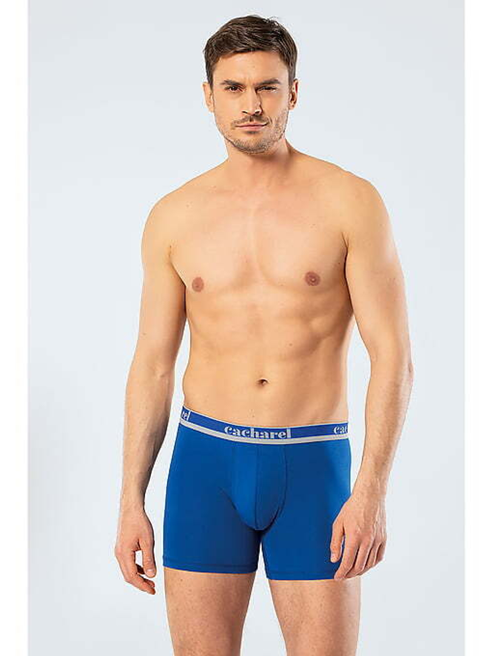 Трусы мужские боксеры. Набор из 3-х штук синий - индиго - голубой