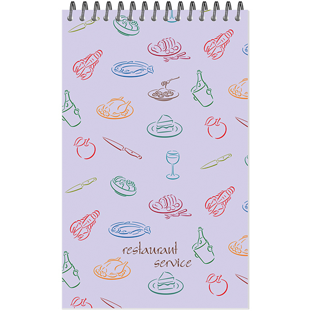 Блокнот формат А6 100 листов на металлическом гребне