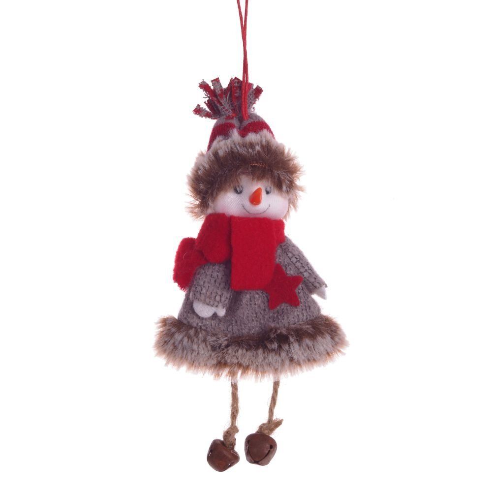 GAEM Изделие декоративное "Снеговик в шубке", L8 W5 H19 см, 4в.