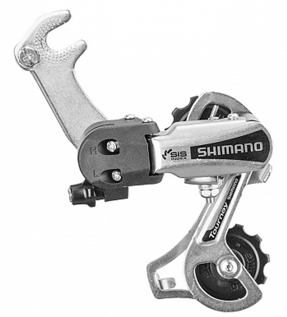 Переключатель скоростей задний RD-TY21SS Tourney SHIMANO 6 скоростей под гайку, короткая лапка