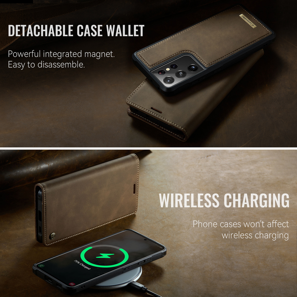 Чехол-кошелек CaseMe 2 in 1 MagSafe Samsung Galaxy S21 Ultra