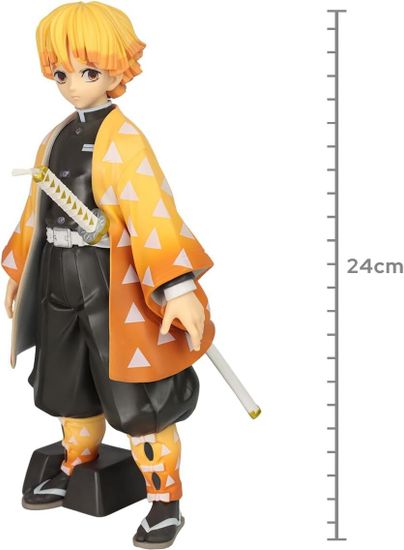 Фигурка Demon Slayer: Kimetsu No Yaiba Grandista Zenitsu Agatsuma, 24 см / Фигурка по мотивам аниме "Клинок, рассекающий демонов", Зеницу Агацума, 24 см
