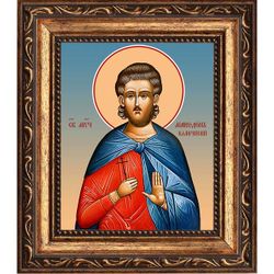 Македон Иллирийский мученик. Икона на холсте.