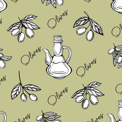 Оливковое масло и ветви оливы. Оливки и маслины