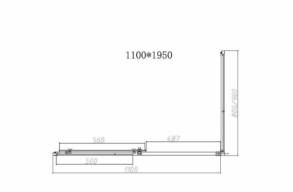 Душевой уголок Vincea Slim-N VSR-4SN9011CLG 110x90 стекло прозрачное/профиль золото брашированное