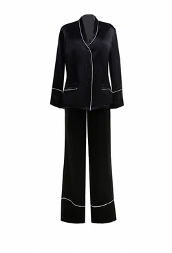 Костюм пижамный брючный черный 20-01-24 SS