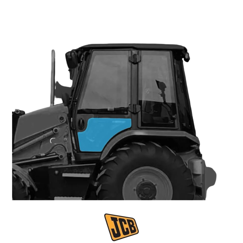 Стекло двери левое нижнее JCB 334/Y0832