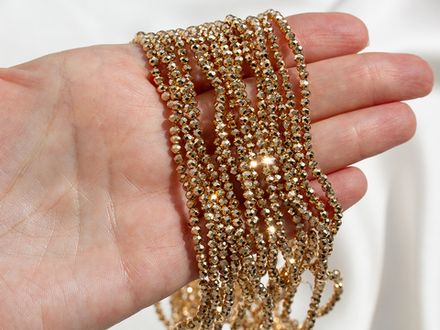 Нить бусин для украшений 3мм (ювелирное стекло)