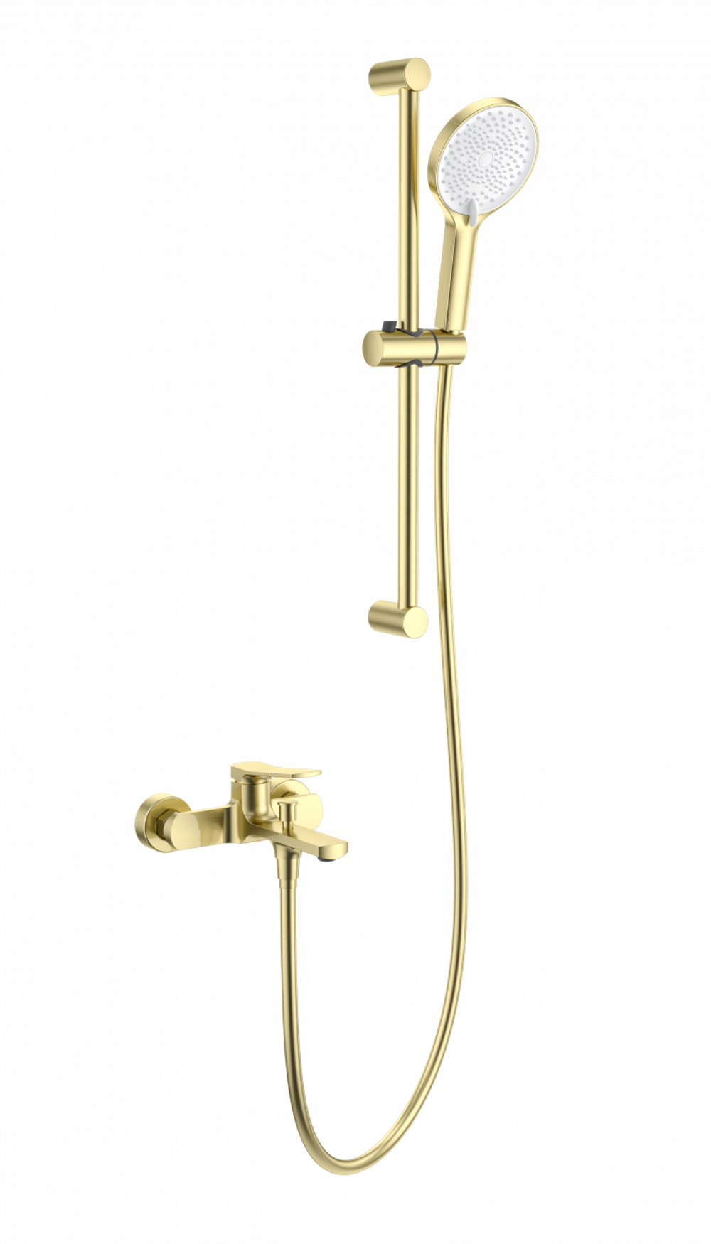 Смеситель для ванны с душевым гарнитуром WONZON & WOGHAND, Брашированное золото (WW-C2036-BG)
