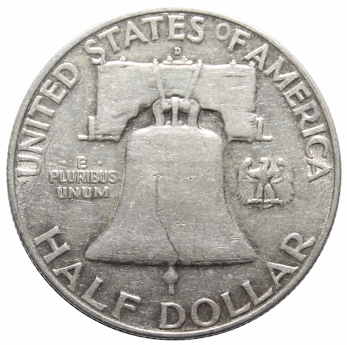 1/2 доллара 1959 год. США (D) VF-XF (Франклин)