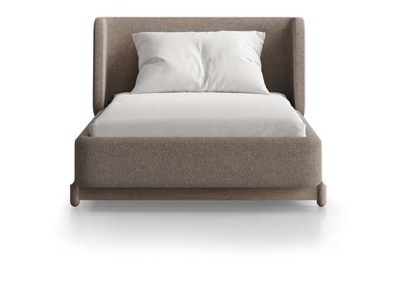 Кровать Basic спальное место 90*200 см (бежевый, букле)