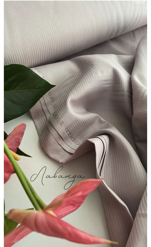 Страйп сатин "Платина"