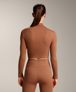 Oysho Футболка с длинным рукавом, коричневый