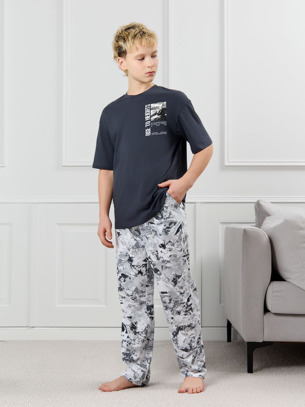 Костюм для мальчика Олимп-1 Виотекс ГРАФИТОВЫЙ