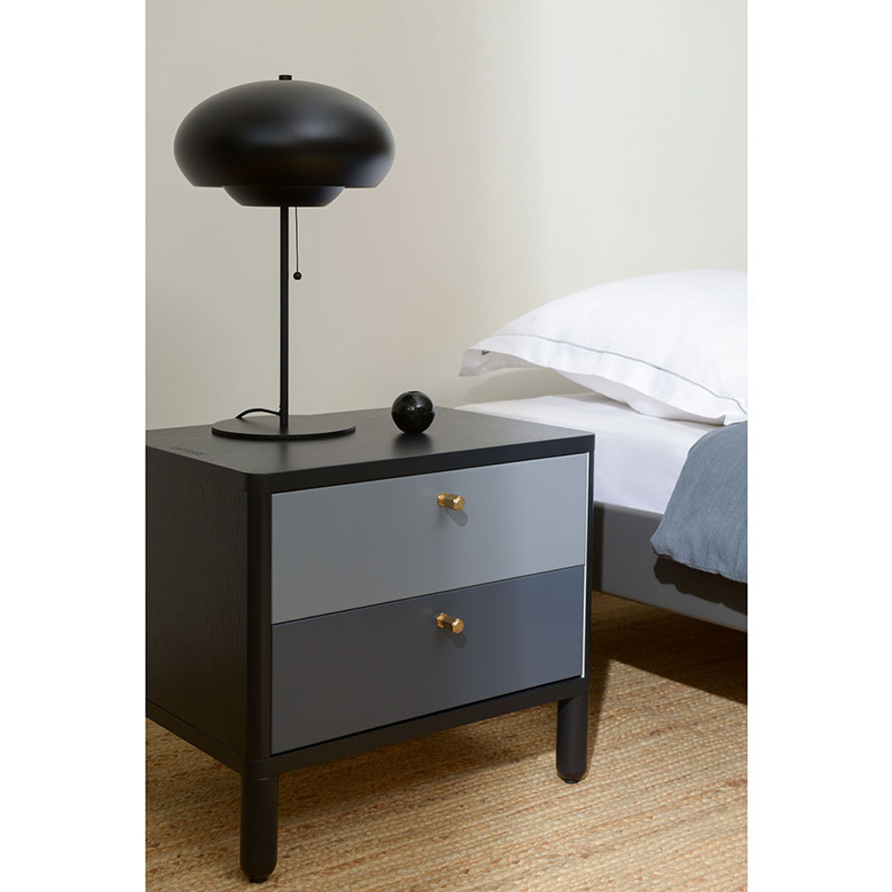 Тумба прикроватная saga, hordur, 55х40х50 см, черная