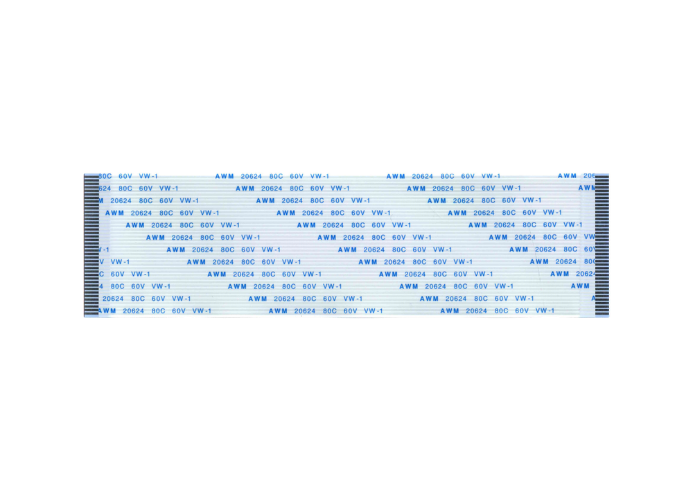 Шлейф 40 pin, 10 см, шаг 1 мм FFC, прямой А