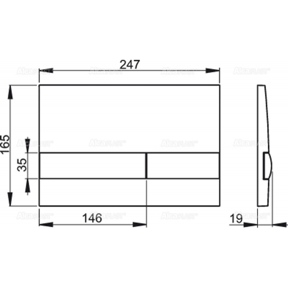 M1710-8 Кнопка управления (Белая/черная)
