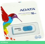 USB Flash-накопитель A-Data C008 16GB White/Blue (AC008-16G-RWE)
