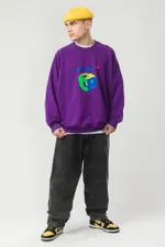 Толстовка Codered Overcrew Summer Intendo Фиолетовый Яркий