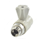 Кран шаровой PP-R серый Дн 25х3/4" НР прямой для радиатора VALFEX 10149025Г