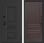 Дверь входная Лабиринт АЛЯСКА ЛАЙТ 03 Орех премиум  металлическая