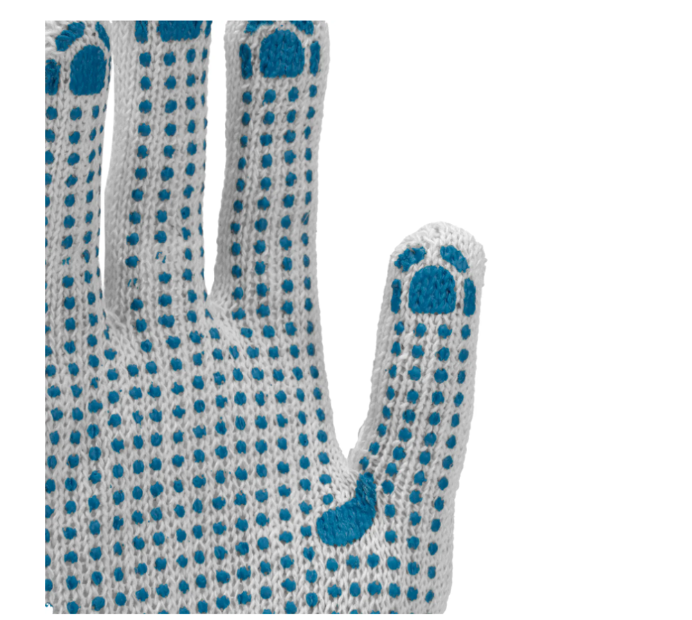 Перчатки х/б, ПВХ покрытие, "Точка", 1 пара, 7 класс Россия 67718